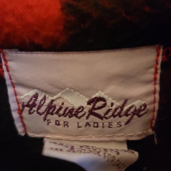 Vintage 90s Alpine Ridge Lumberjack Buffalo Plaid Pullover - Half Zip - Picture 4 of 10